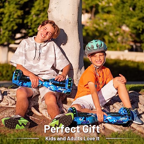 Image of SIMATE Hoverboard, Bluetooth All Terrain Hover Boards with LED Lights and APP Control, Gifts for Kids Adults Girls Boys, for All Ages