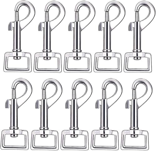 Miniatura 8 de 20 ganchos giratorios de la suerte Goddness de metal resistente con cierre de ojo cuadrado de hebilla de gatillo multiusos, ideal para hebilla de