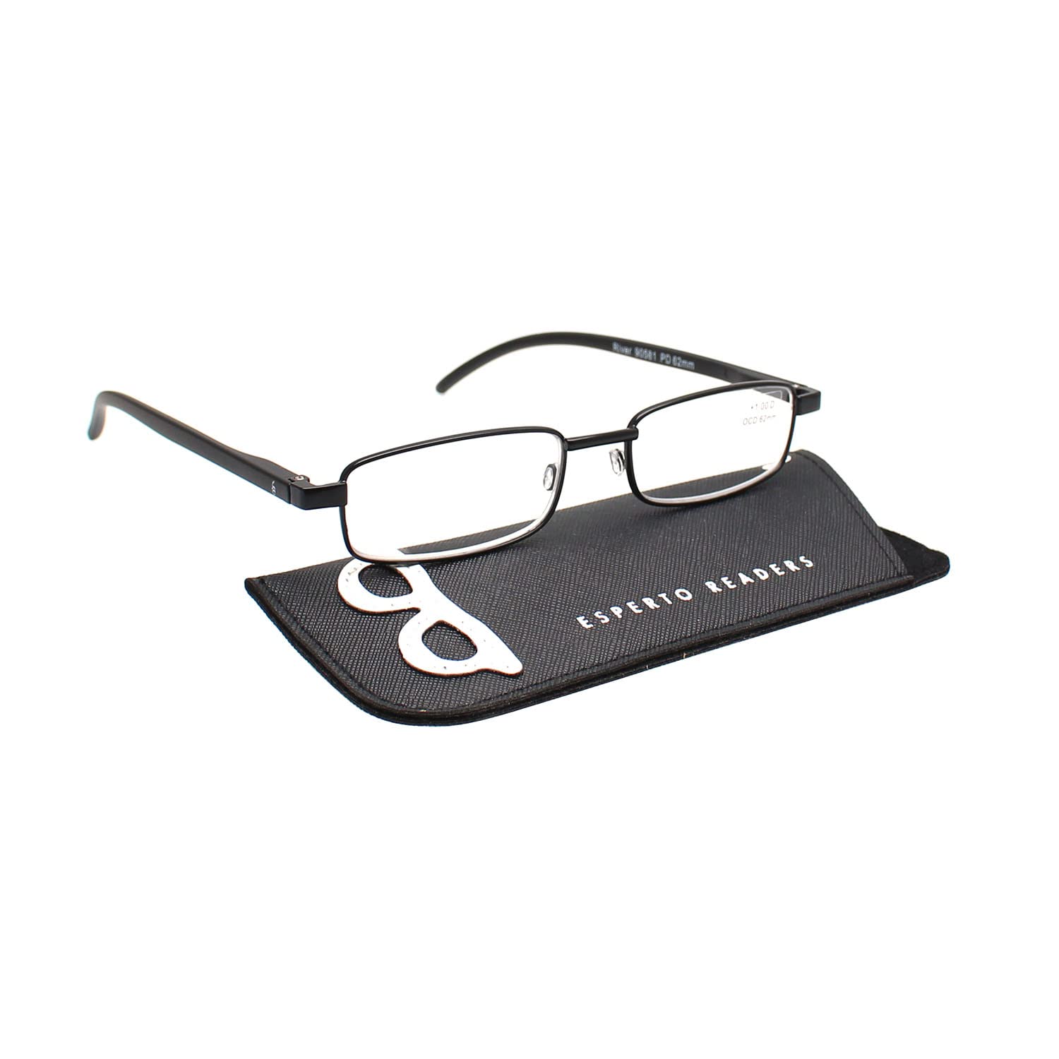 Esperto Readers River Unisex Reading Glasses +1.00 to +3.00 Power - Full Black (+3.00) (B09235HXZ2) Amazon Price History, Amazon Price Tracker