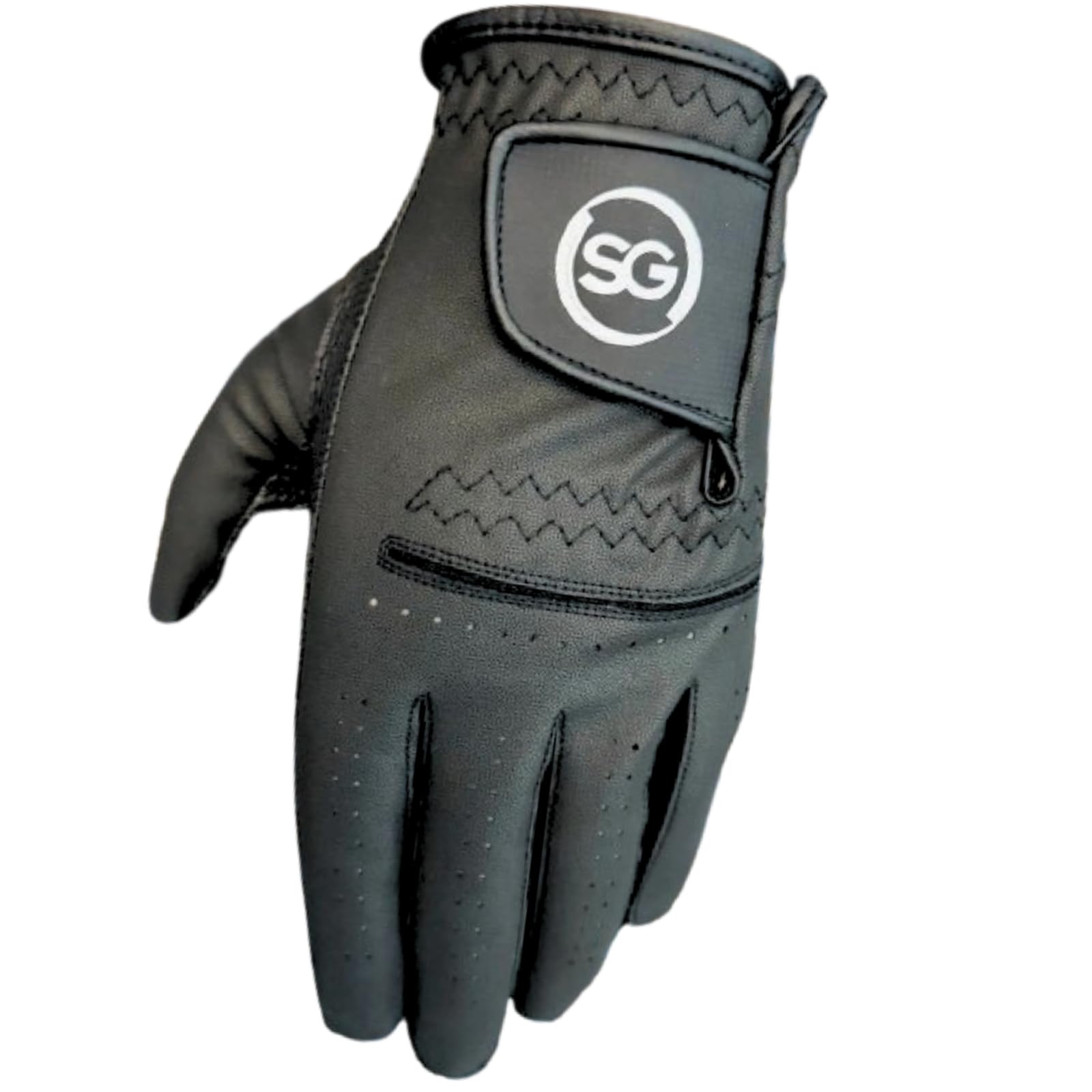 Pack of 3 Synthetic Microfiber Men's Golf Gloves, Adjustable Closure Strap, Suitable for All Weather Conditions - Image 3