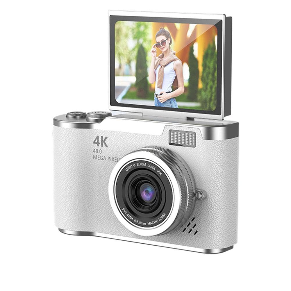 Amazon | 学生向け新型4K CCD 8倍デジタルズームデジタルカメラ 48MP