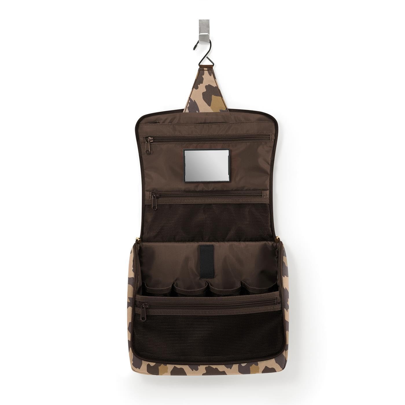reisenthel toiletbag XL Leo Macchiato - praktischer Kulturbeutel mit Haken, wasserabweisendes Material - 3