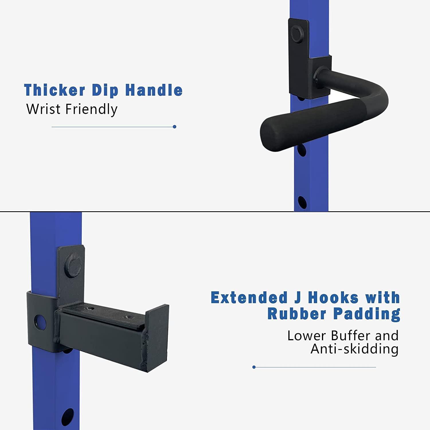 Multi-Functional Power Cage, Home Adjustable Pullup Squat Rack 1000Lbs Capacity Comprehensive Fitness Barbell Rack