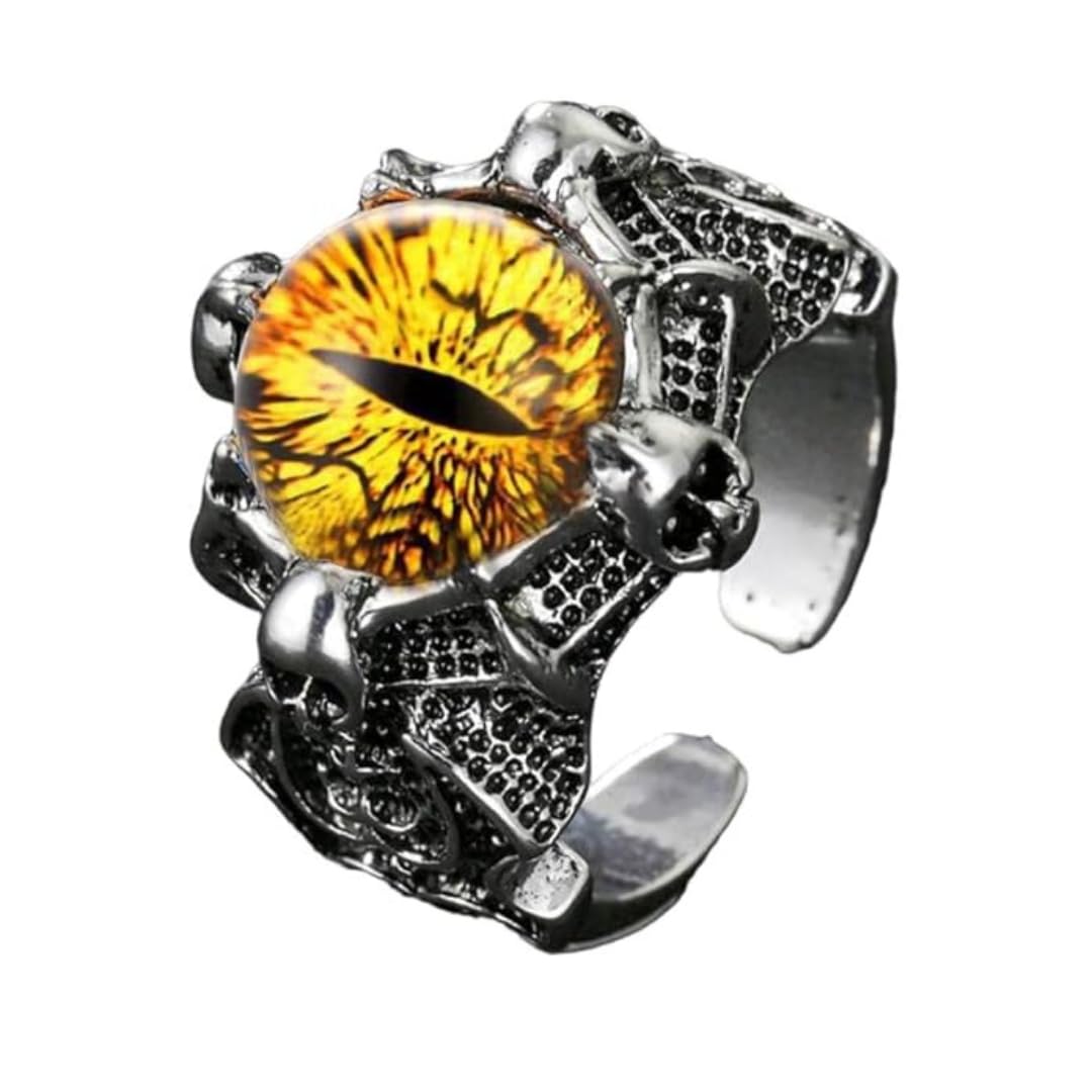 lavsh Men's Eye Ball Ring - Stylish and Everyday Wear Hip Hop Ring for Men-picture-5