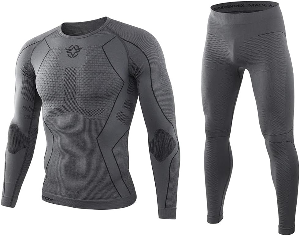 Winter Thermal Underwear Suit Men's Tight-Fitting Compression Sweat-Absorbent Quick-Drying Clothing