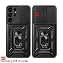 TheGiftKart Tough Armor Bumper Back Cover Case for Samsung Galaxy S23 Ultra 5G | Kickstand & Ring Holder | 360° Protection Back Case for Samsung S23 Ultra 5G (PC & TPU, Sliding Camera Cover, Black) gallery image