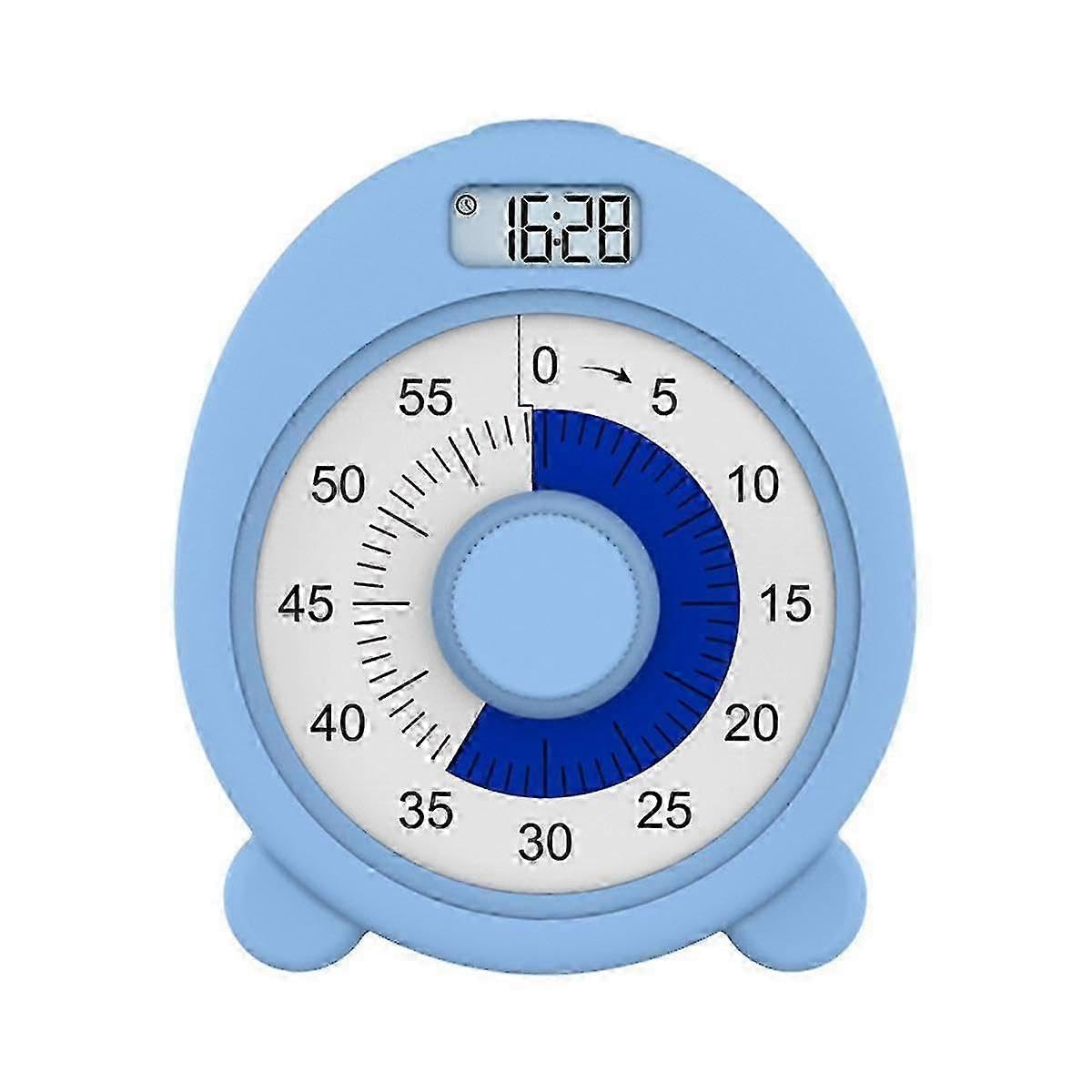 JOYHAPPST Rechargeable Visual Timer with Clock and Night Light,60 Minute Countdown Timer for Kids Adults with