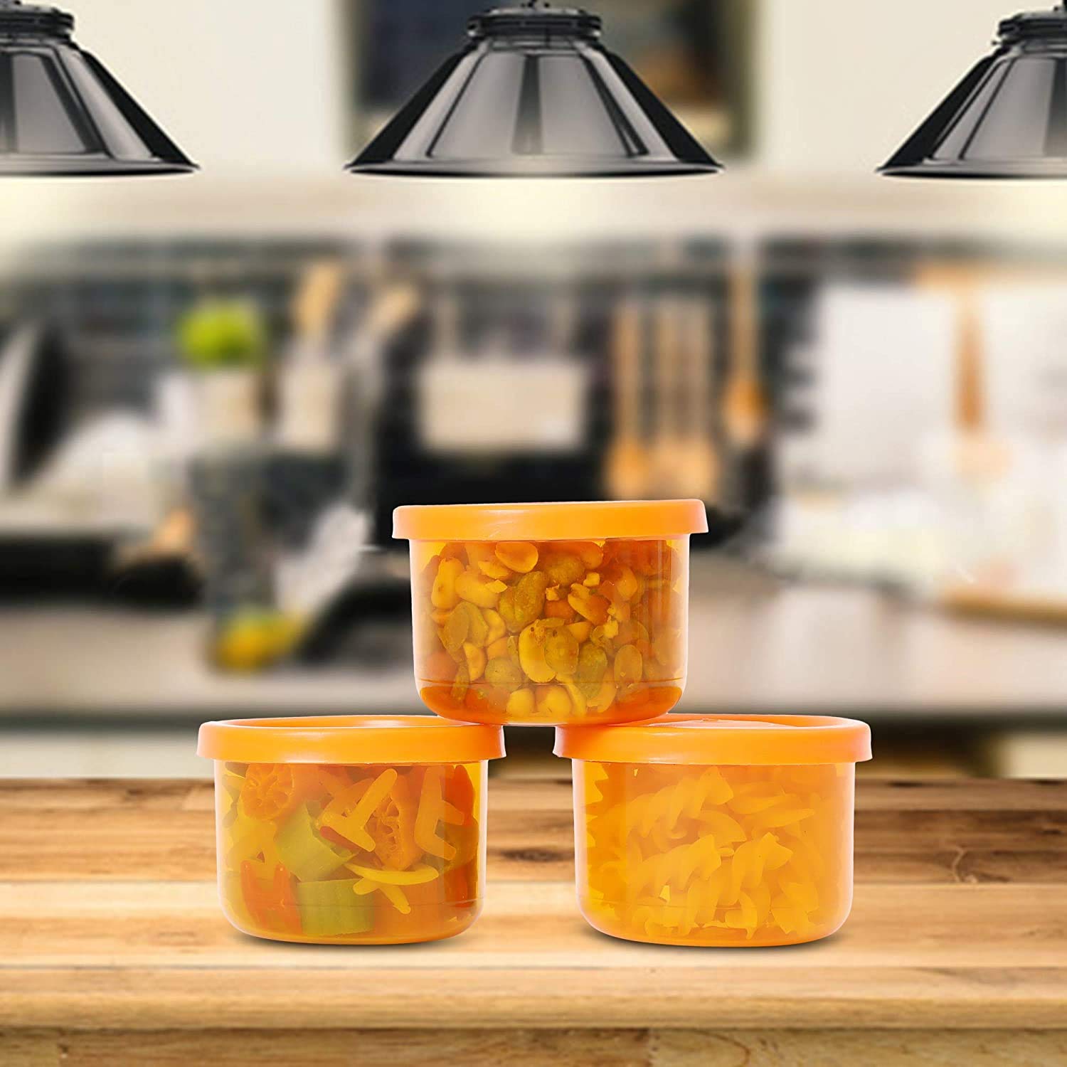 6 Mini Airtight Containers - Food Storage & Lunch Boxes -6