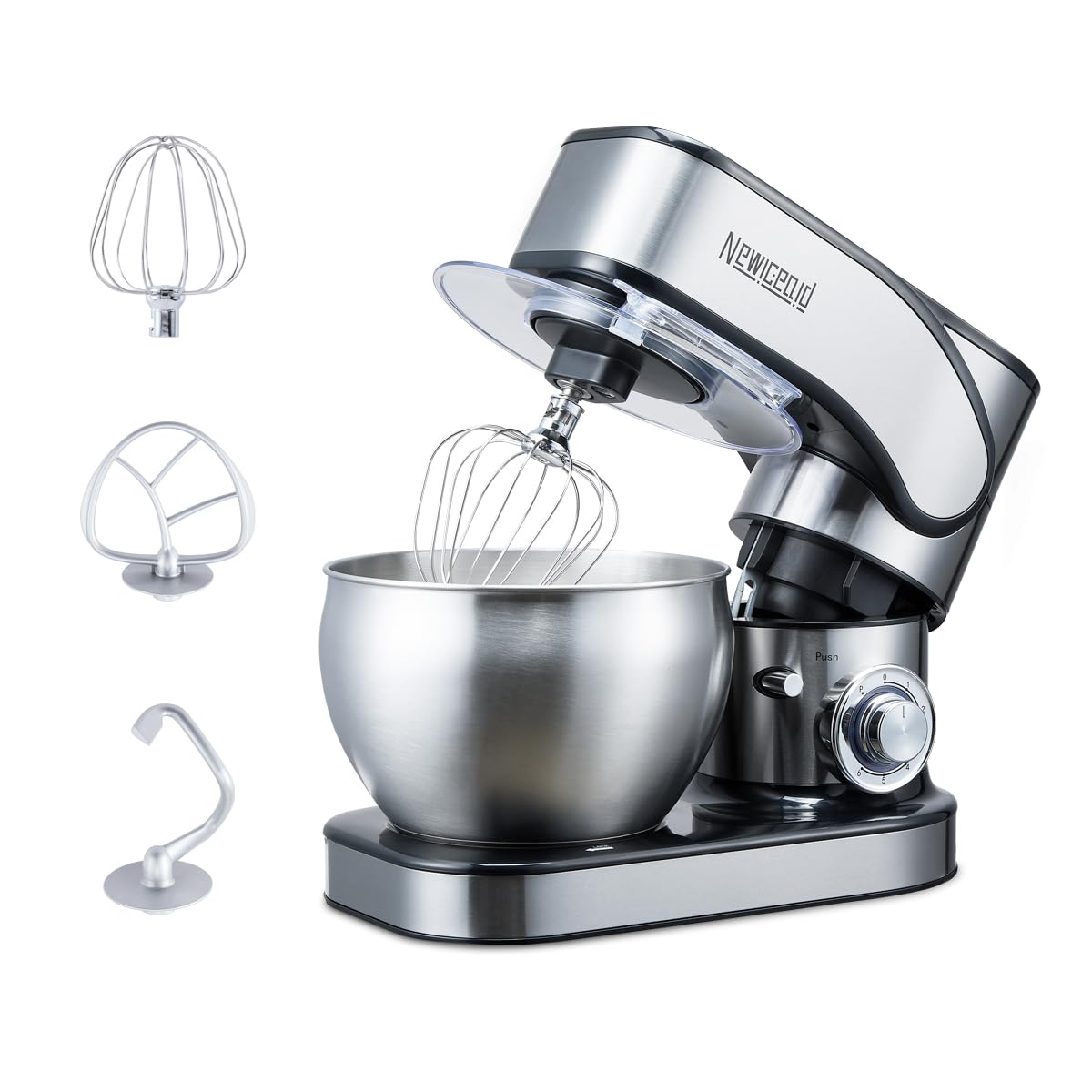 Newiceaid Stainless Steel Stand Mixer