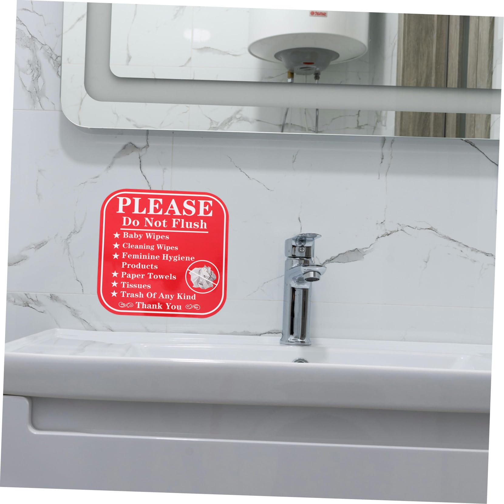 NAMOARLY 24pcs Please Do Not Flush Labels Bathroom Stickers for Toilets Reminder Decals to Prevent Plumbing Issues Easy to Apply for Home and Business Restrooms
