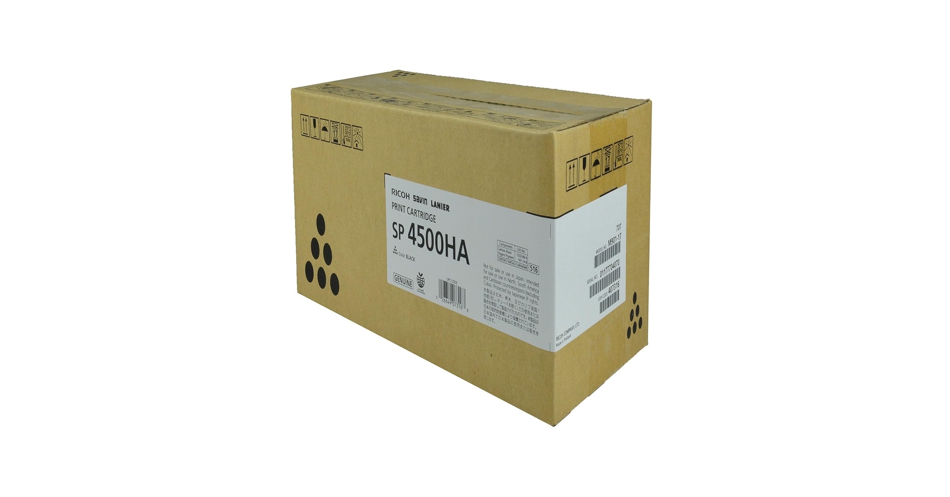 Amazon.com: OEM RICOH 407316, SP-4500HA Toner CTG, Black