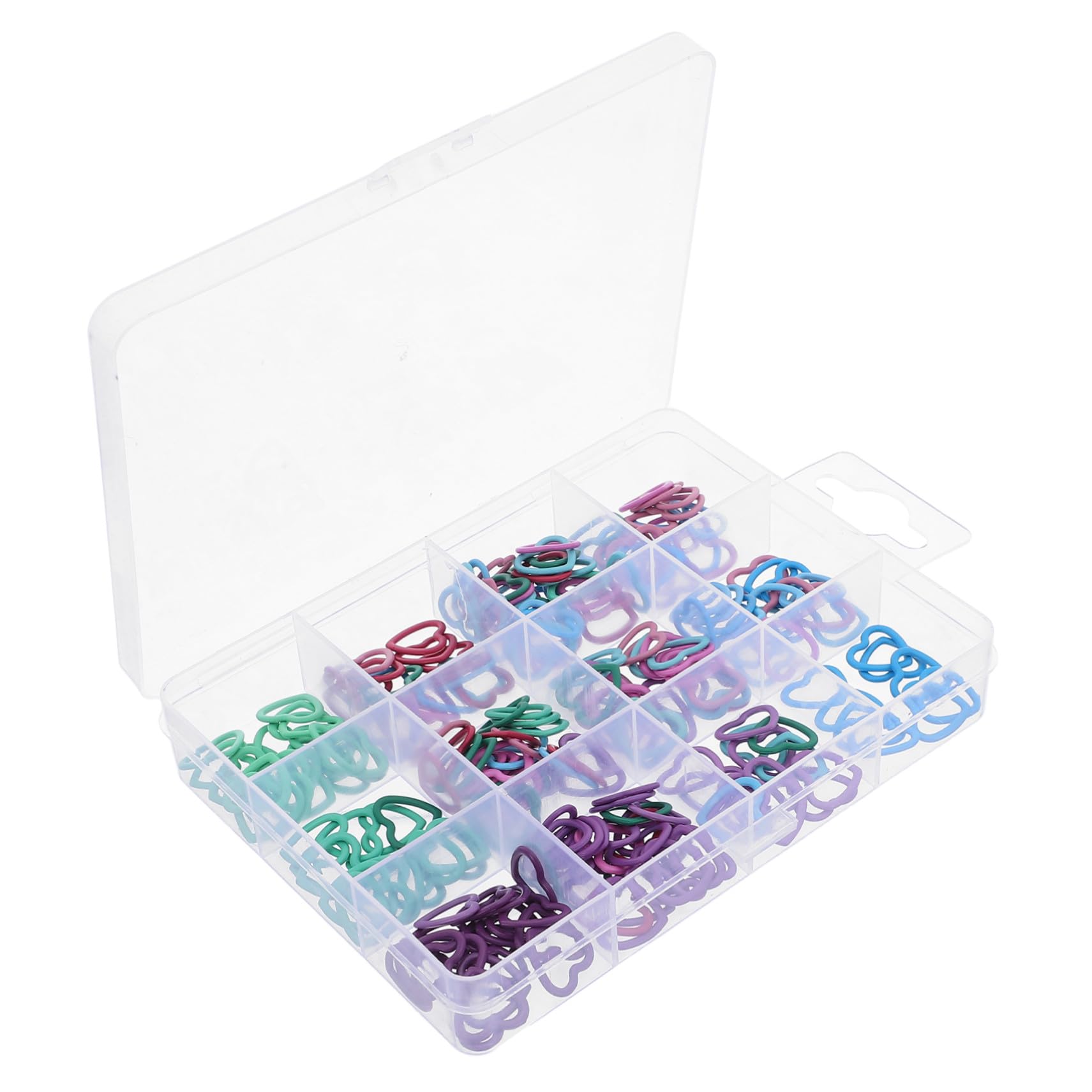 AUTSUPPL 240 Piezas Marcadores de Punto Corazón Metálicos Duraderos para Crochet y Tejer Clips Removibles Bloqueo Fácil para Proyectos DIY Manualidades