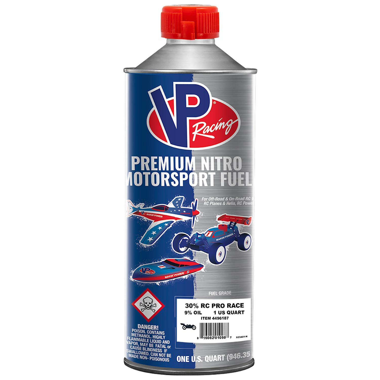 VP Racing Fuels PowerMaster 4496187 RC Pro Race 30 Motorsport Fuel 1 Quart