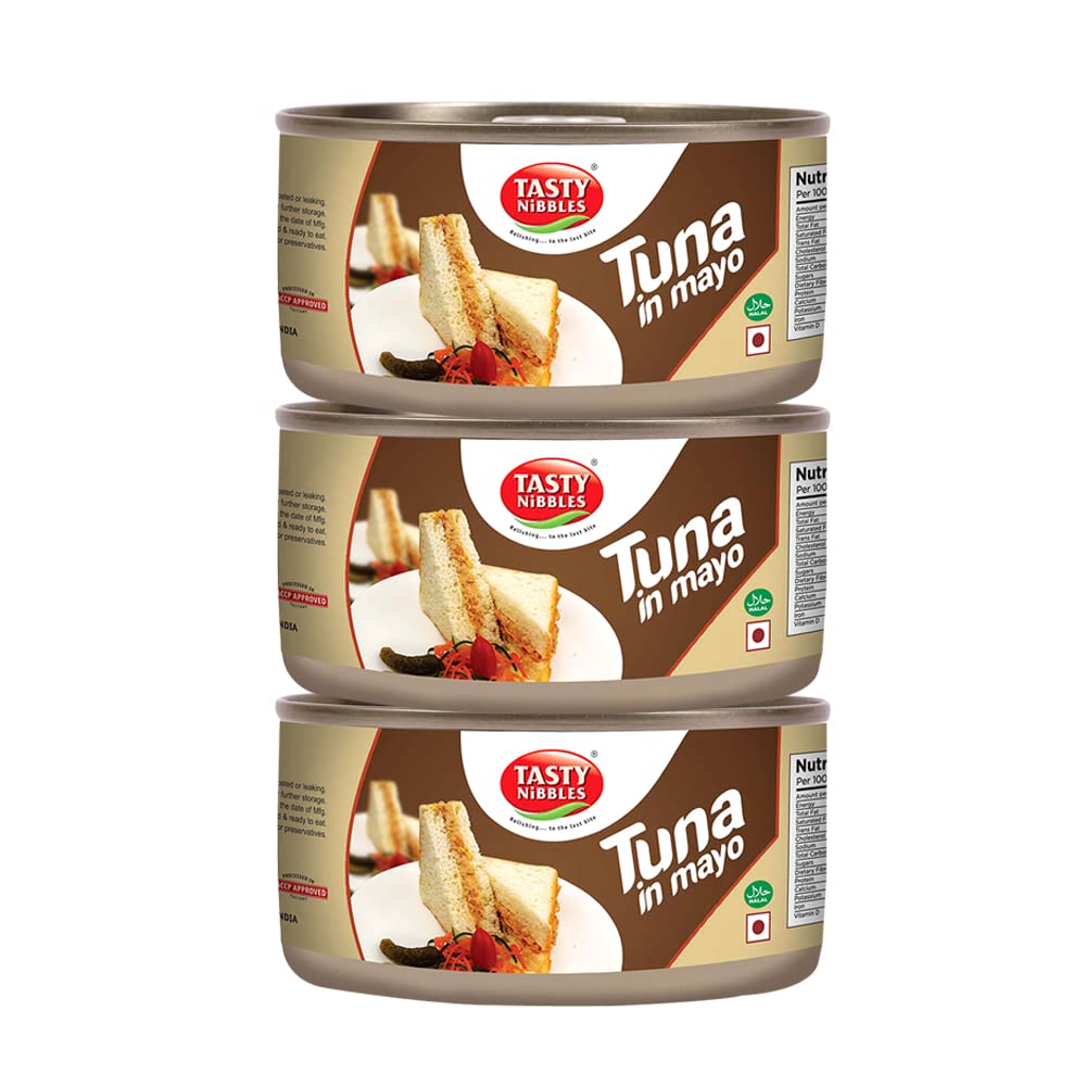 Tasty Nibbles Light Meat Tuna Flakes in Mayonnaise 185g x 3 (555g, Pack of 3) (B09NC2VNZ9) Amazon Price History, Amazon Price Tracker