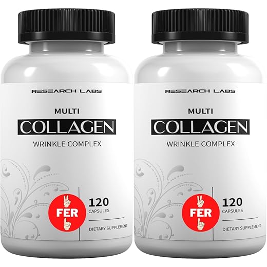 Research Labs 2 for 1 Promo 240 Collagen Pills - 6000 mg Per Day. Grass Fed Anti-Aging Support for Skin, Joints, Tendons, Bones, Hair and Nails. Paleo Friendly. Collagen Peptides Powder Supplement…
