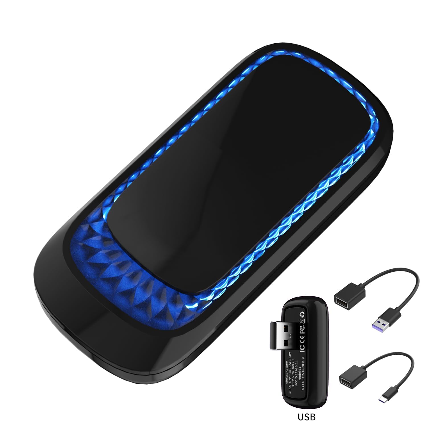 CarPlay Wireless Adapter for All Factory Wired CarPlay Cars, Wireless CarPlay Adapter with USB Port Convert Wired to Plug & Play Wireless CarPlay Dongle for Cars from 2016 & i-Phone 6+ and iO-S 10+-image-19