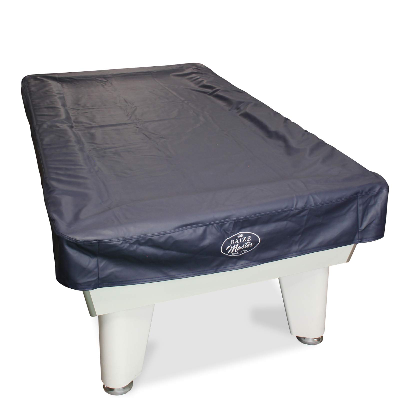 BAIZE MASTER 7ft Fitted Leatherette Pool Table Cover - For 7 Foot Tables - Protects Against Sunlight, Spills & Dust (Dark Blue)