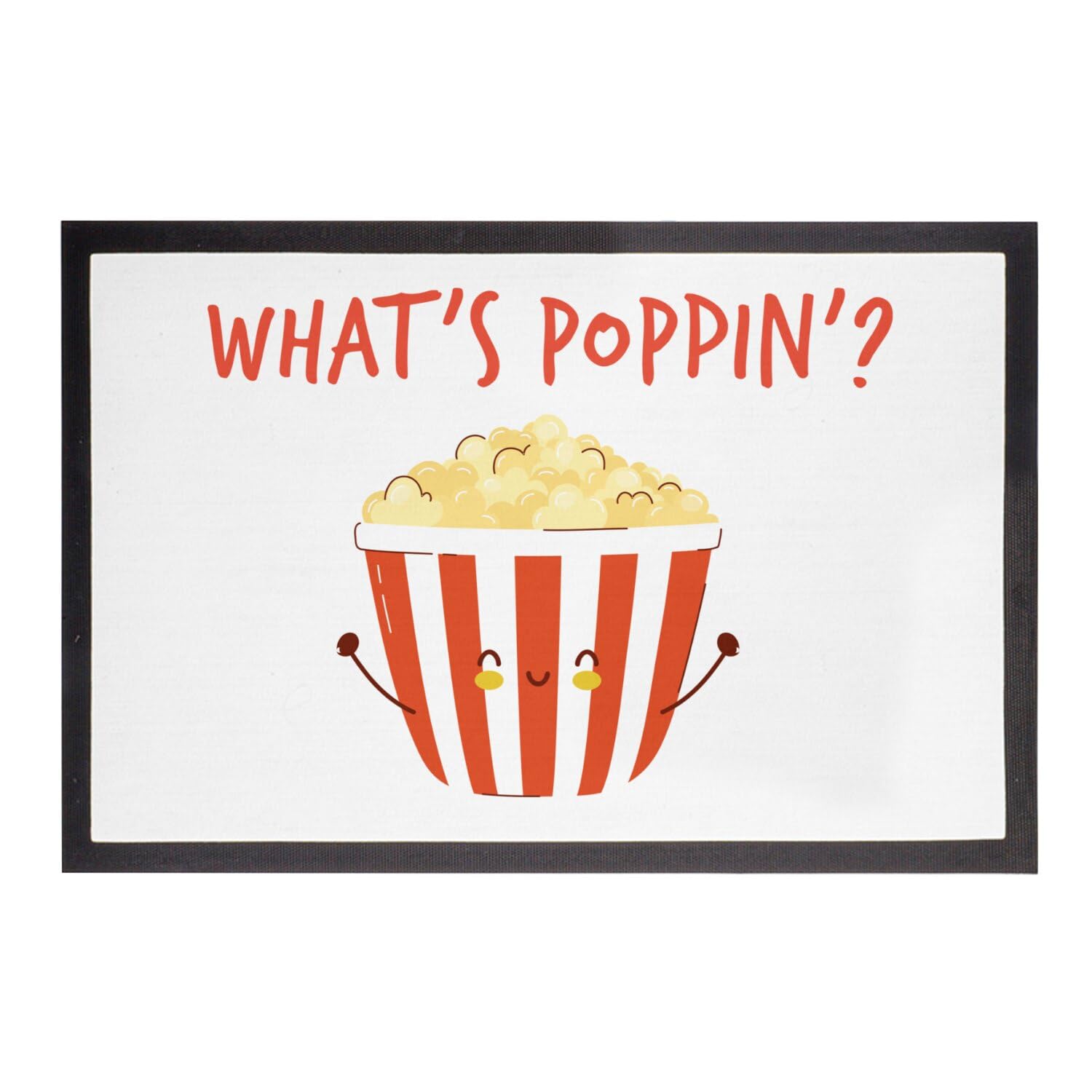 Paillasson What's Poppin idée cadeau crémaillère originale 75x50cm