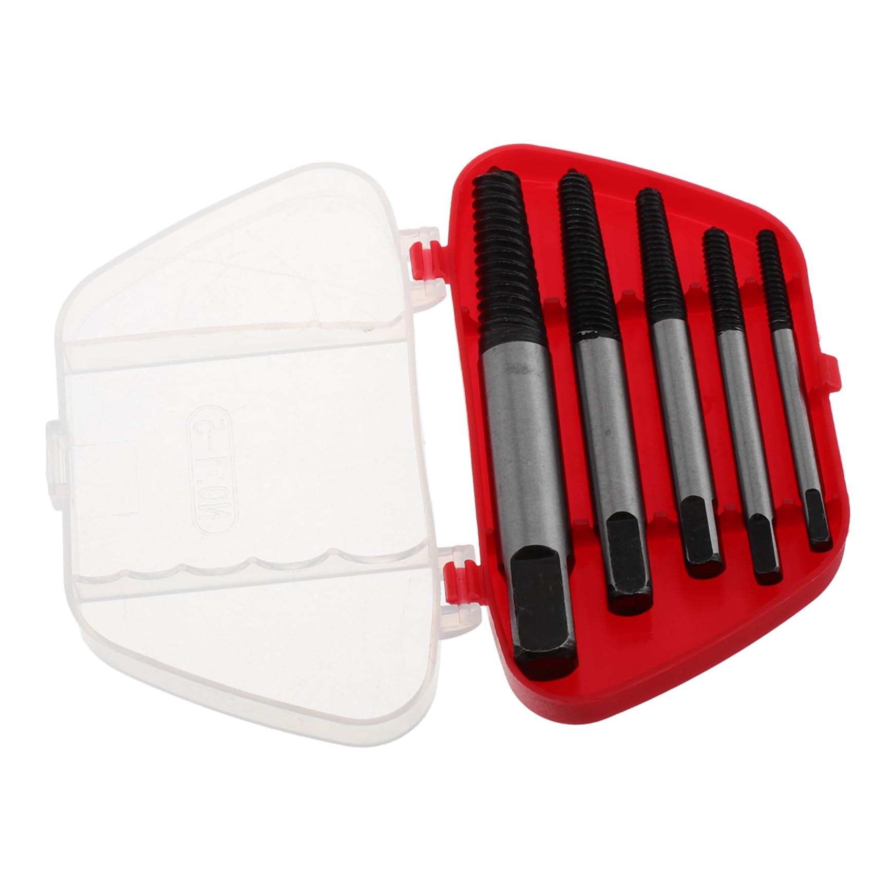 Veemoon 5pcs Metric Screw Extractor Set Heavy Duty Bolt Remover Tool for Fast Broken Screw Removal