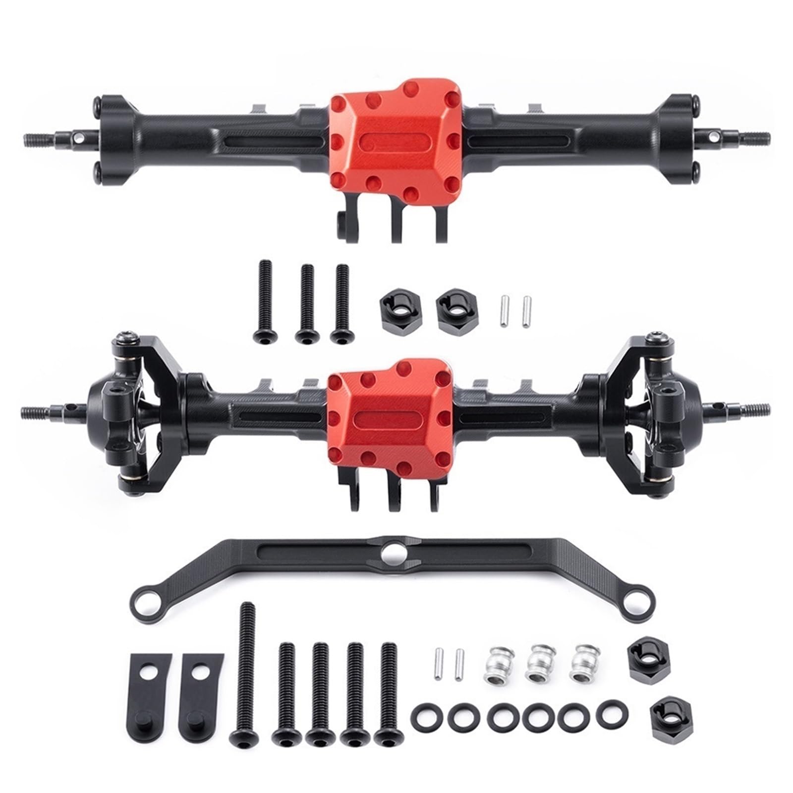 Kompletna oś przednia tylna o zwiększonej długości do części zamiennych do samochodów gąsienicowych TRX-4M 1/18 RC(Extended Set)