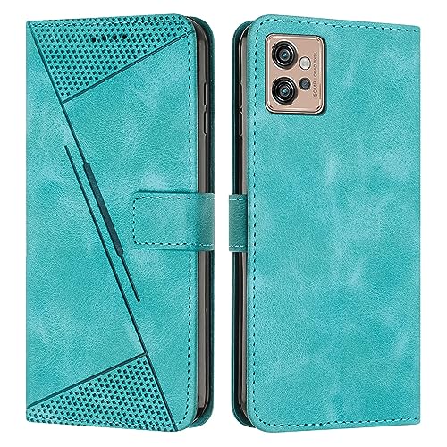 Coque Motorola Moto G32 Étui Portefeuille Rabat Protection Intégrale Vert