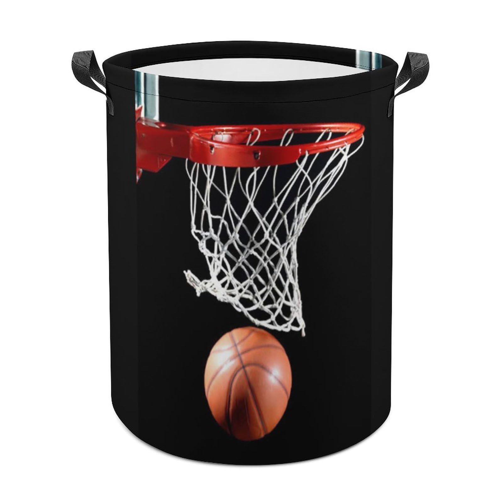 MHYRAC Laundry Hamper, Basketball Laundry Basket, Washing Basket with Handle