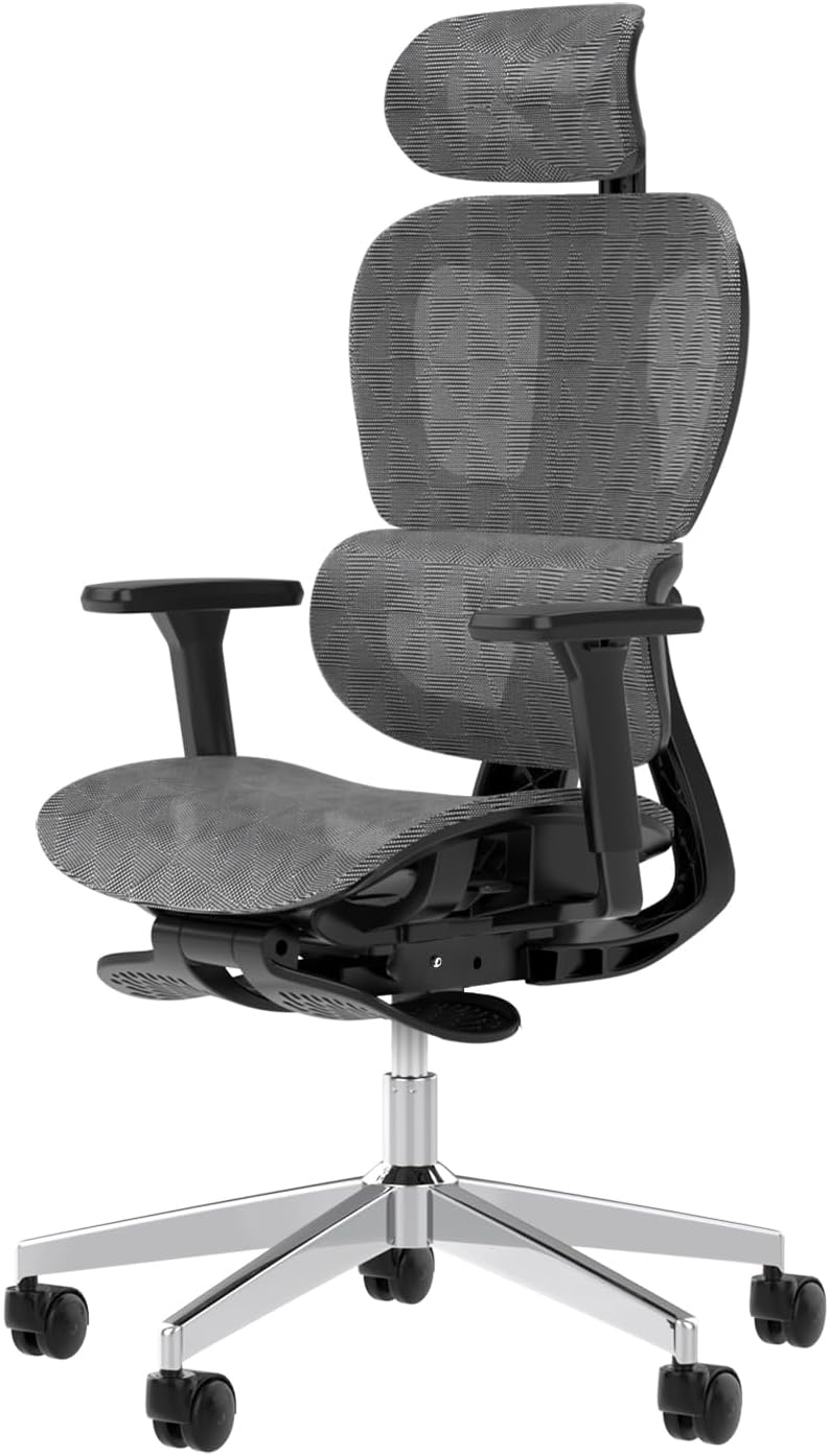 PatioMage Ergonomic Mesh Office Chair with 3D Adjustable Armrest,High Back Desk Computer Chair Ergo3d Ergonomic Office Chair with Wheels for Home & Office Darkgrey