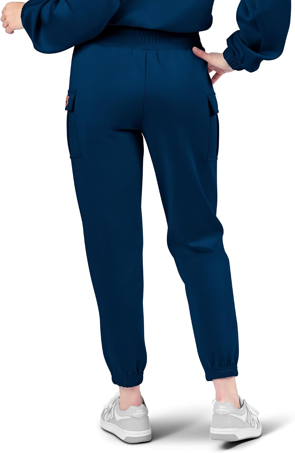NCAA Cargo Fleece Pants for Girls Women with Pockets, Comfy Lightweight Joggers