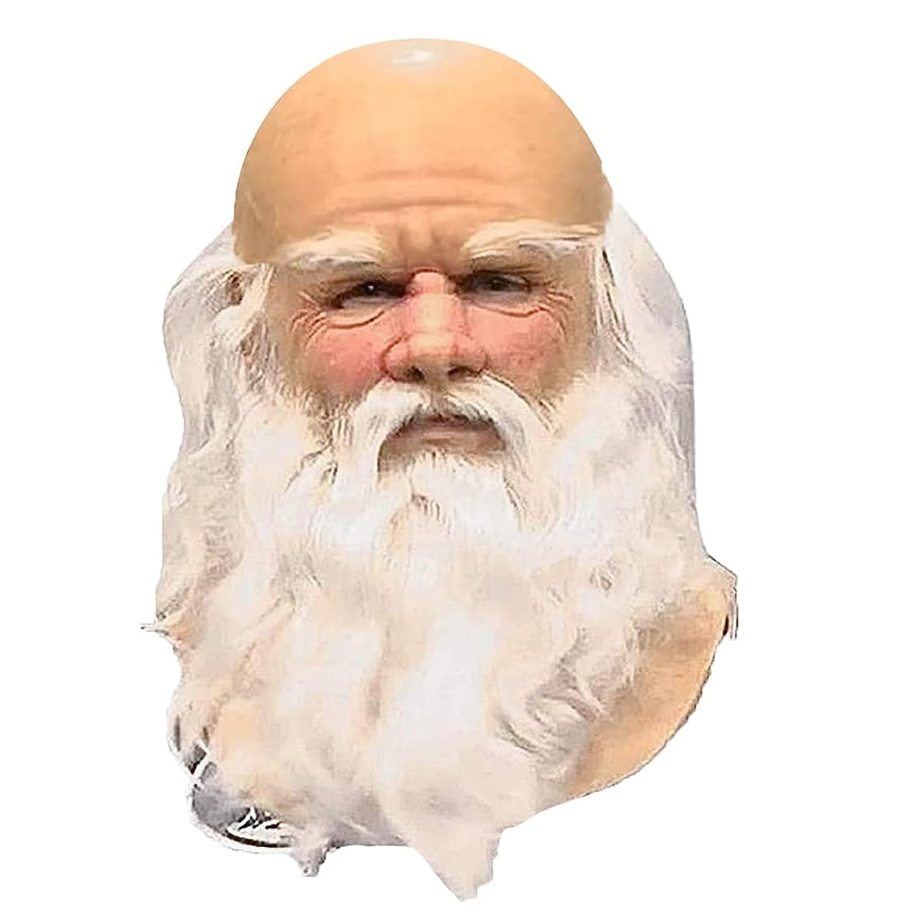 Halloween Masks for Adults, Santa Claus Mask with White Beard Latex Christmas Cute Kids Adults Full Face Masks for Cosplay Costume Xmas Party Carnival