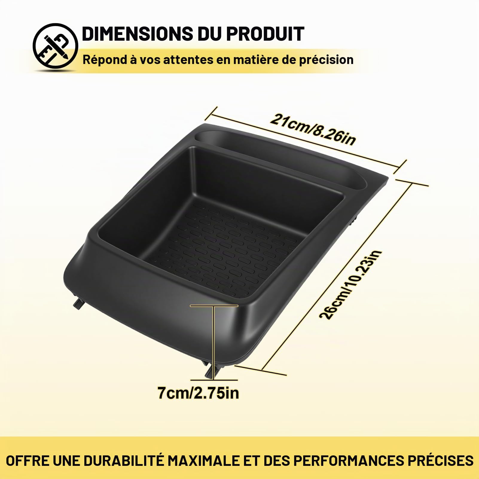 Boîte Rangement Tableau Bord Pour Boxer, Ducato et Relay (2014-2016), 735699812 Boîte à Gants Organisateur Plateau Rangement Voiture