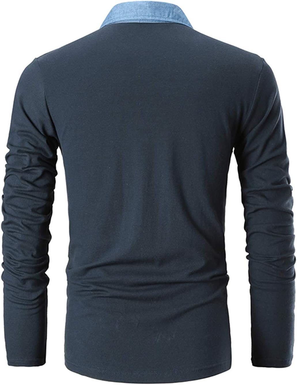 GHYUGR Men's Long Sleeve Polos Contrasting Colors Design Golf T-Shirt Casual Polo Shirts - Image 2