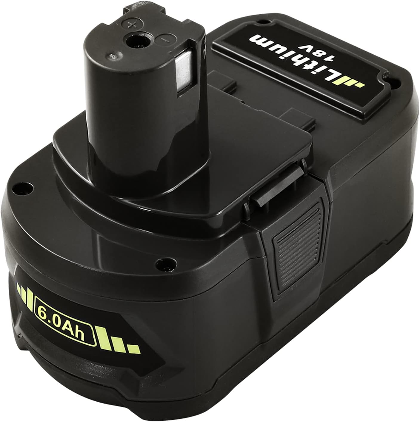 Dosctt 1 Packs 6.0Ah Lithium ion P108 Replacement Battery Compatible with Ryobi 18V Battery