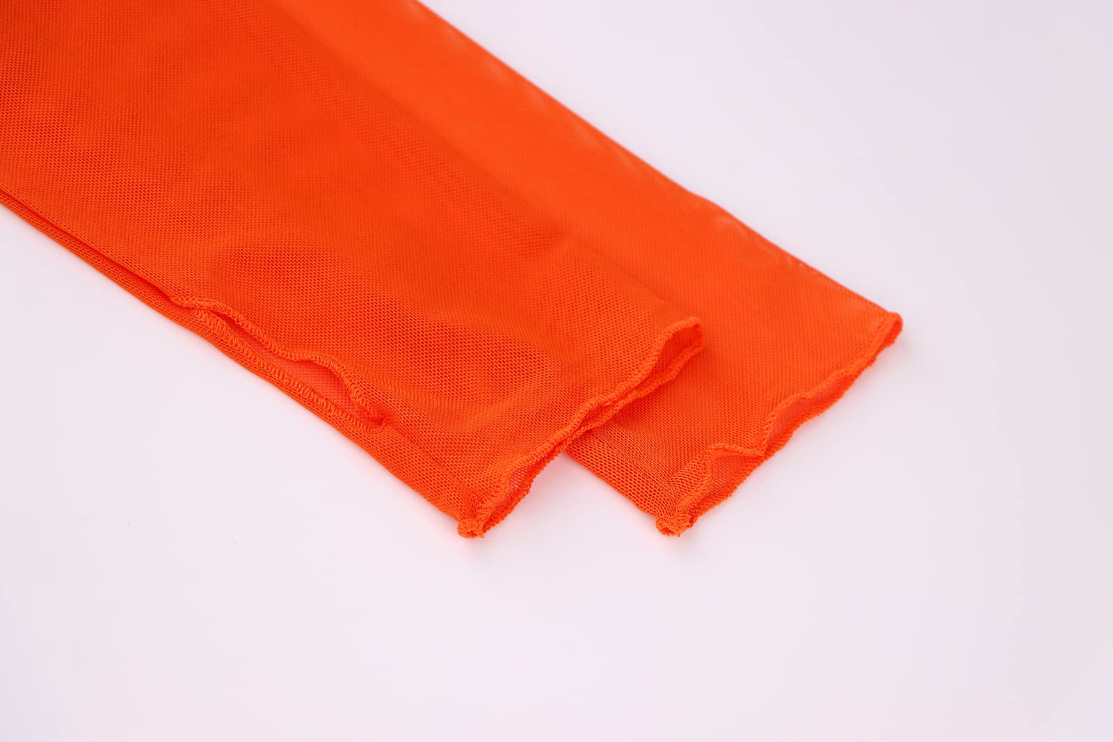 Meladyan Women Sexy Long Sleeve Mesh Crop Top Solid Cover Up Spaghetti Strap Slim Fit Corset Cami 2 pieces Clubwear