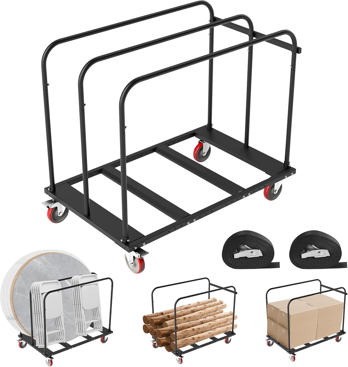 Heavy Duty Folding Table Cart - 1800 lb Capacity -1