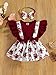 Floral Printed Feelgood and stratchable Material Baby Frock for Baby Girls (FIREFINCH Frock, 4-5 Years) Maroon, Maroon, 4 Years-5 Years
