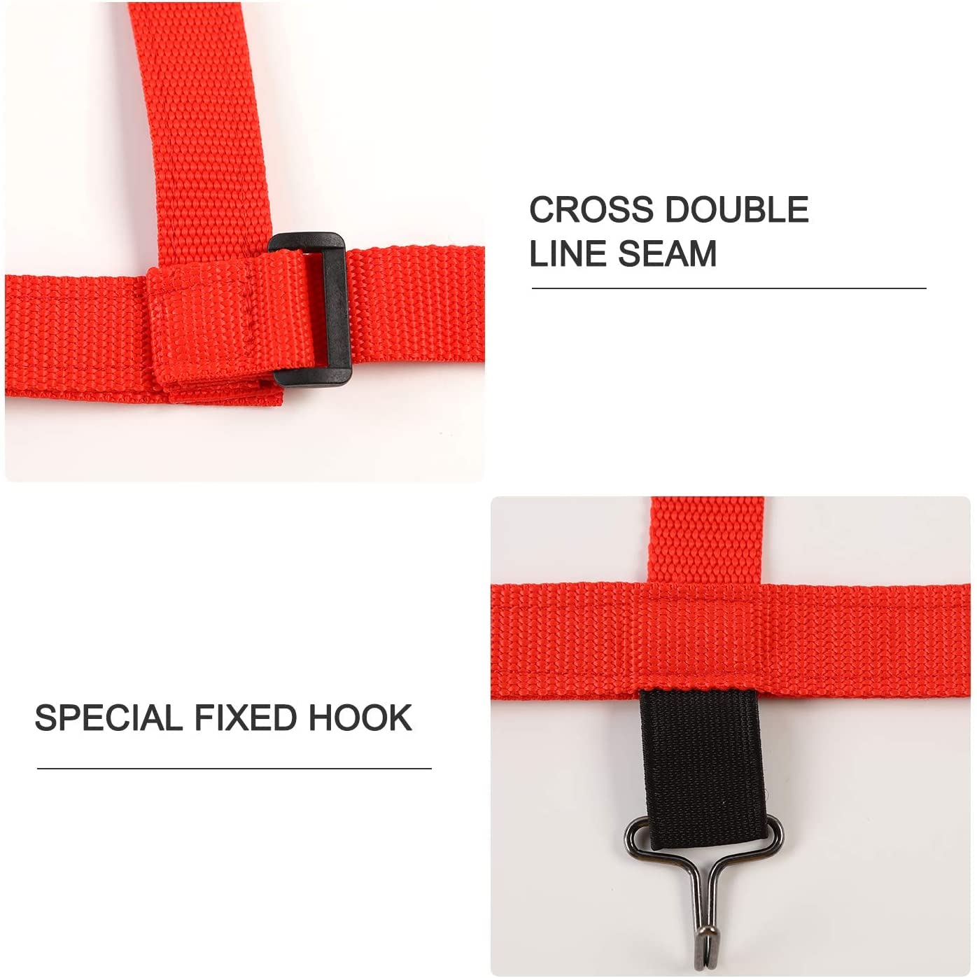Red de Carga de Malla para Techo, Red de protección y sujeción de Carga para Maletero para Jeep Wrangler TJ 1997-2006, roja