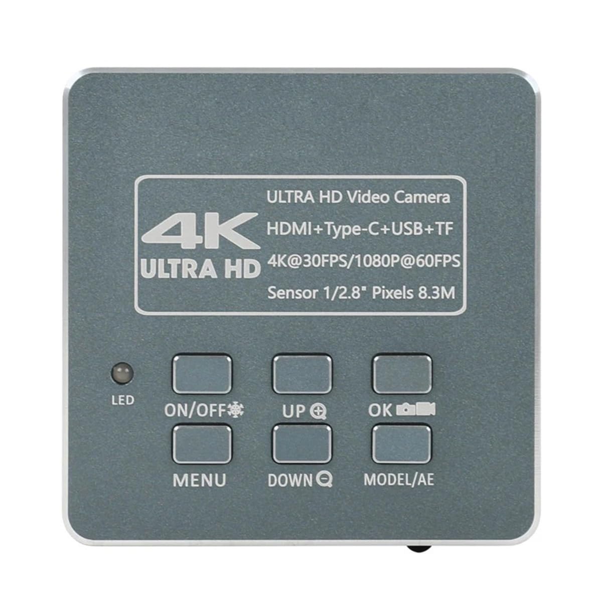 Ersatzteile für Labormikroskope 8,3 MP FHD 4K Labor-Digital-Industrie-HDMI-USB-Videomikroskopkamera + Zoom-Koaxial-optisches Objektiv 180X 300X C-Mount-Zoomobjektiv
