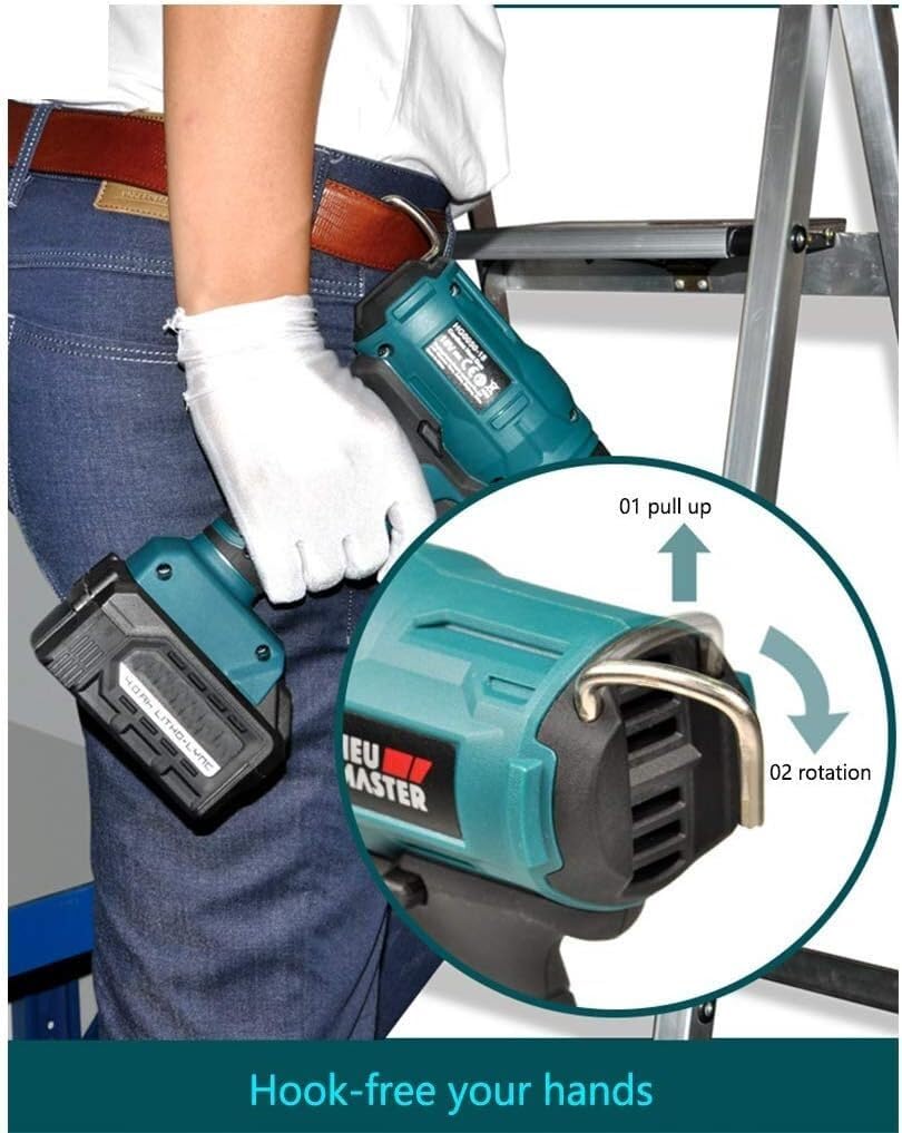 Pistolet Thermique 300w, kit de Pistolet Thermique électrique Industriel Rechargeable, utilisé for l'artisanat, Le PVC rétractable, Le décapage de Peinture