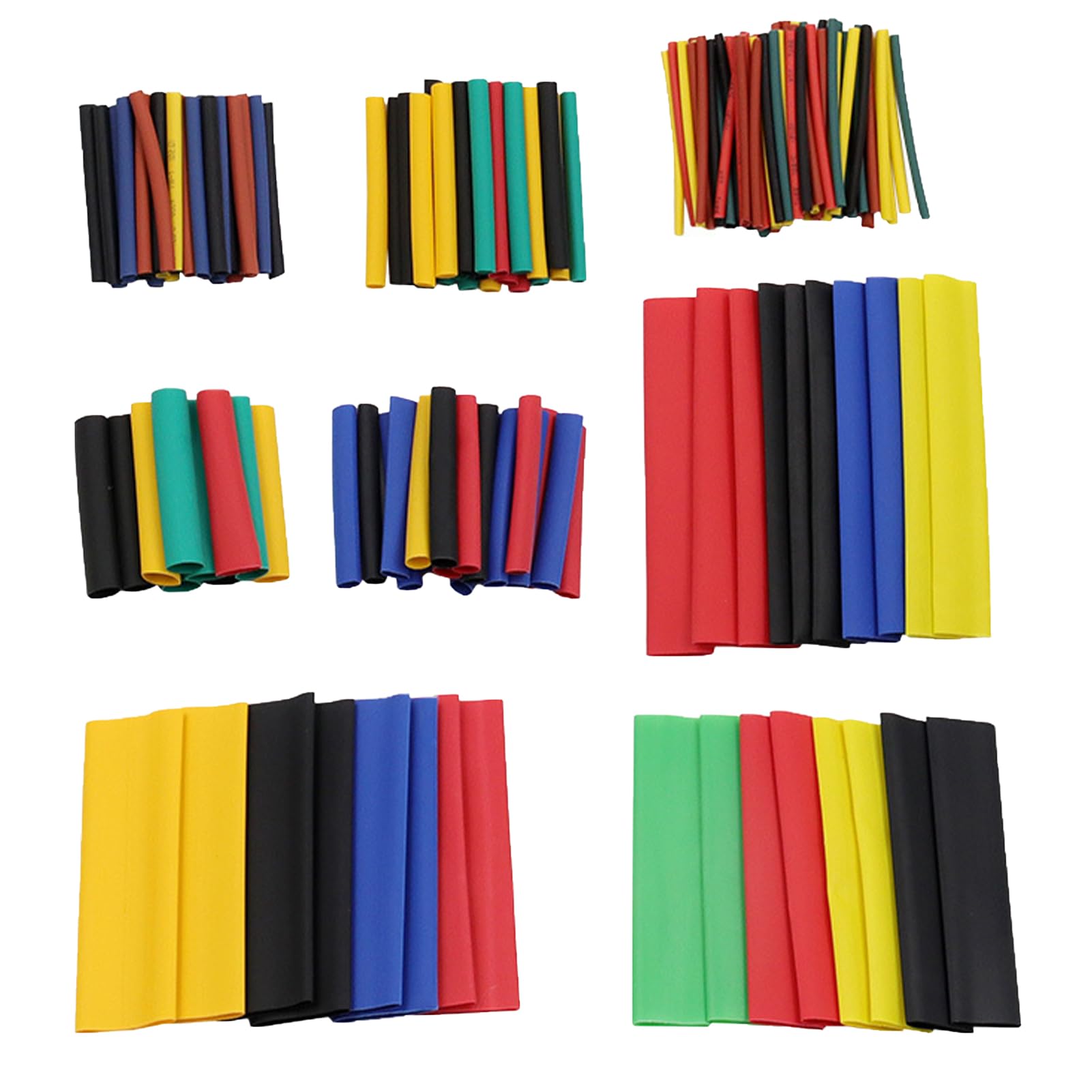 164PCS 8-Size Electric Insulation Heat Shrink Tubing Kit - Wire Repair Shrink Wrap Sleeving for Cable, Components Protection - Workshop Hand Tools