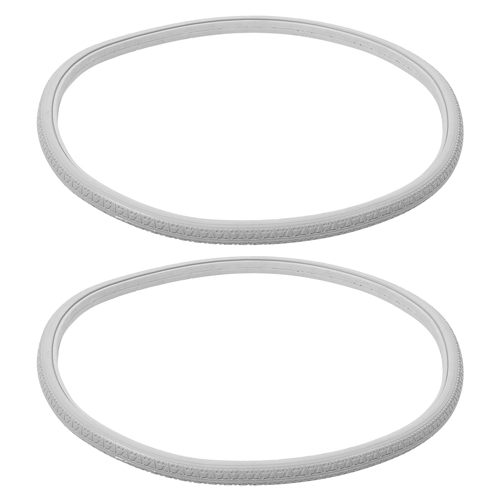 ifundom Ruedas sólidas de PU 20x1 3/8 para silla de ruedas manual, pack 2 unidades, versátiles para ruedas delanteras y traseras en exteriores y ambientes silenciosos