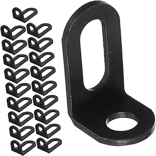 OSALADI 20pcs Adjustable L-Shaped Corner Code L Bracket Corner Brace Black Shelf Bracket L Brackets Black Shelves Adjustable Cabinet Shelf Carassosories Corner Bracket Black Shelf Brackets