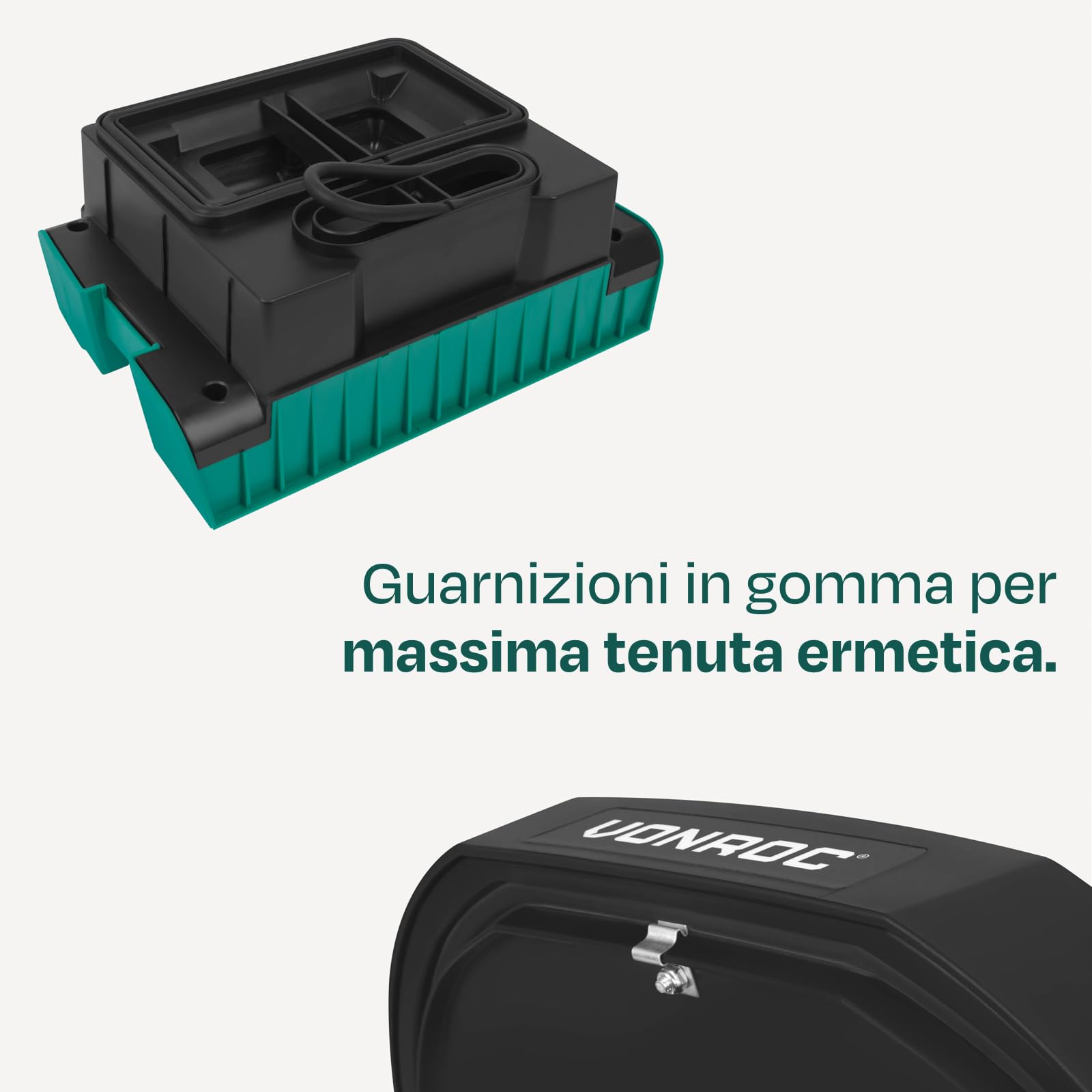 VONROC Aspiratore Industriale Classe M 1600W con Filtro HEPA H14, Pulizia Automatica a Impulsi, Aspirapolvere Wet & Dry per Cantieri, Tubo Antistatico Ø35 mm, Presa 2000W per Elettroutensili