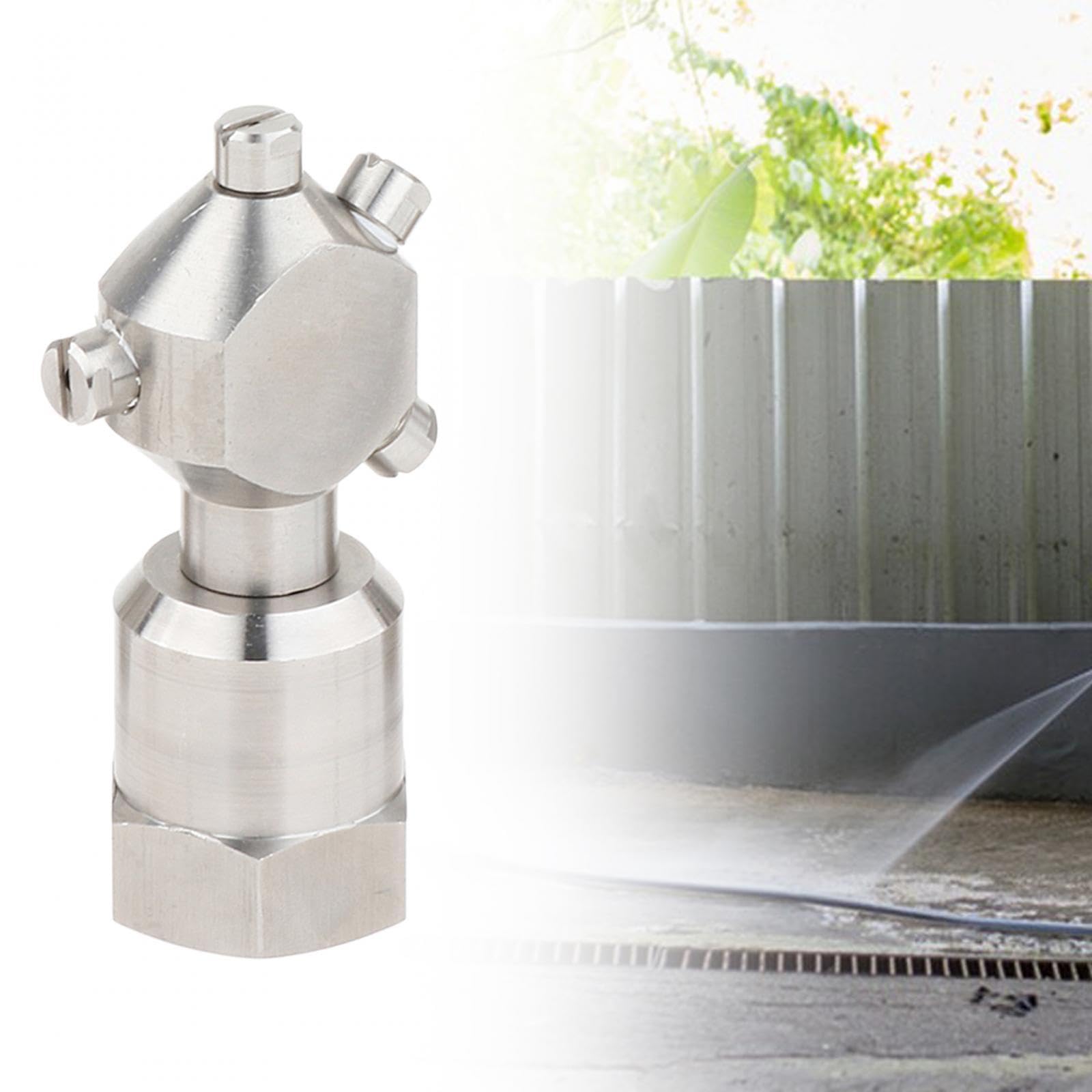 Bola Rotatoria de Limpieza de de Acero Inoxidable Herramienta Giratoria para Limpieza Profunda Giratoria 360 Grados Bajo Consumo de a, 3 4 Pulgadas