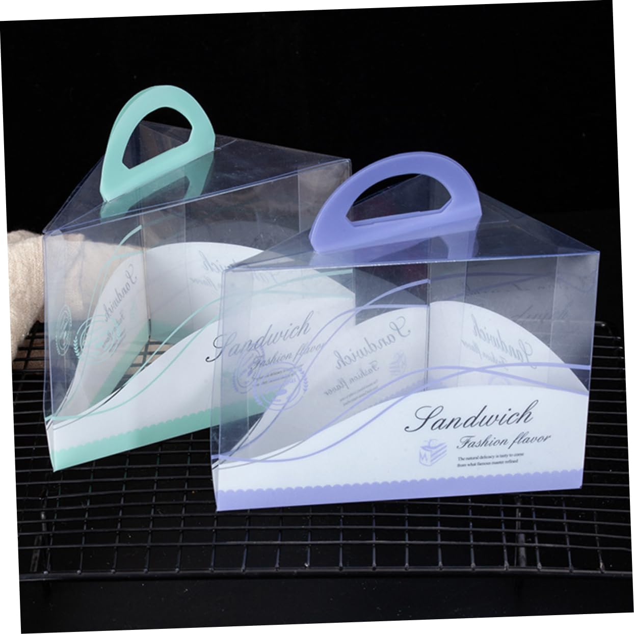 PRETYZOOM 12Pcs Cake Box Handheld Cake Carrier for Cakes Desserts and Pastries for Parties and Events