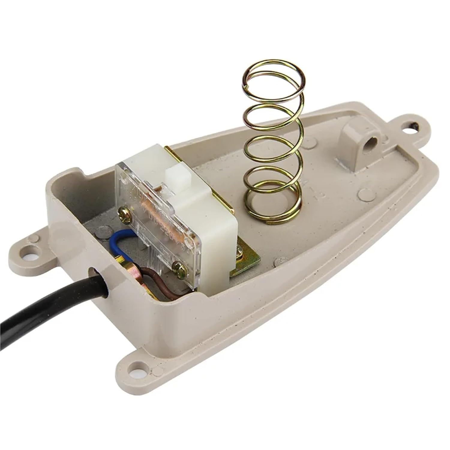 Momentary Electric Control Foot Pedal Switch 3A 250V AC Metal SPDT 1Pcs