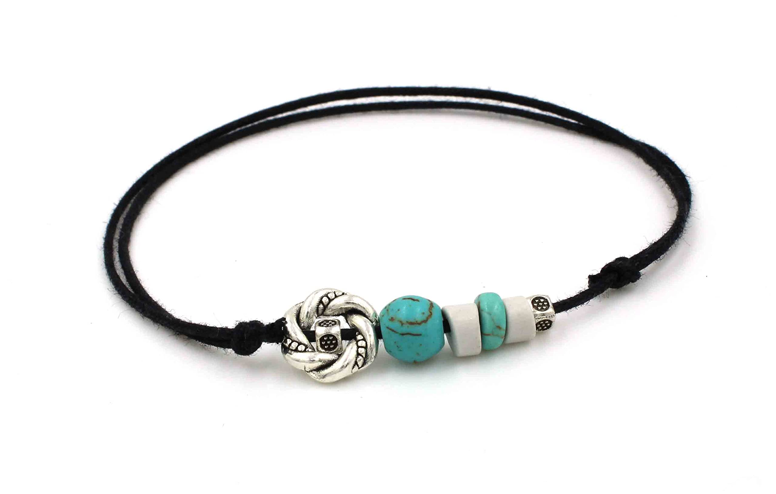 GURJARI JEWELLERS Black Thread with Turquoise+Evileye+ Oxidised Beads Anklets for Girls/nazariya anklet a485 (B0BHQQ45CP) Amazon Price History, Amazon Price Tracker