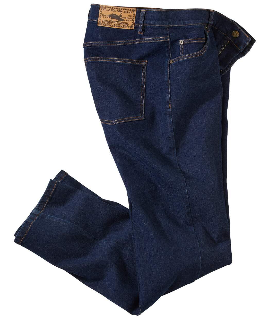 ATLAS FOR MEN - Men's Dark Blue Jeans - Regular Fit - W40