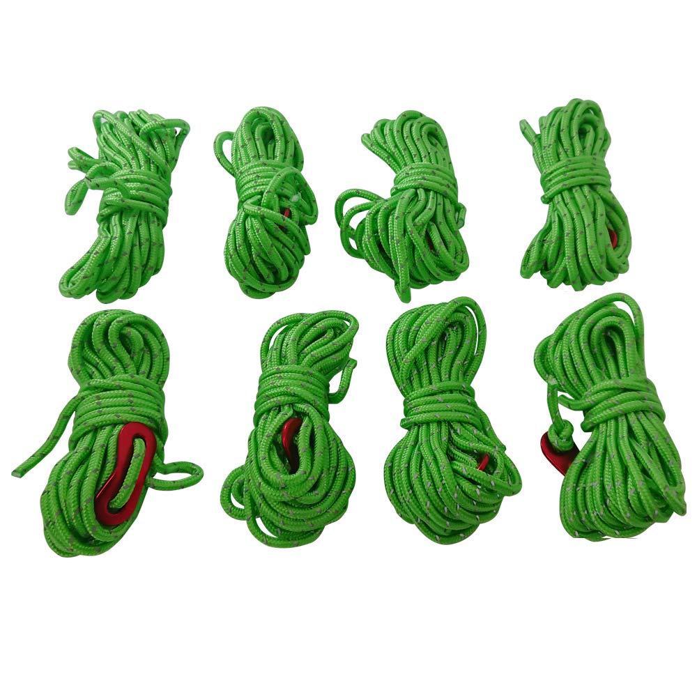Amazon | Wellz テントロープ ガイドロープ 4mm 長さ3.75m 8本セット
