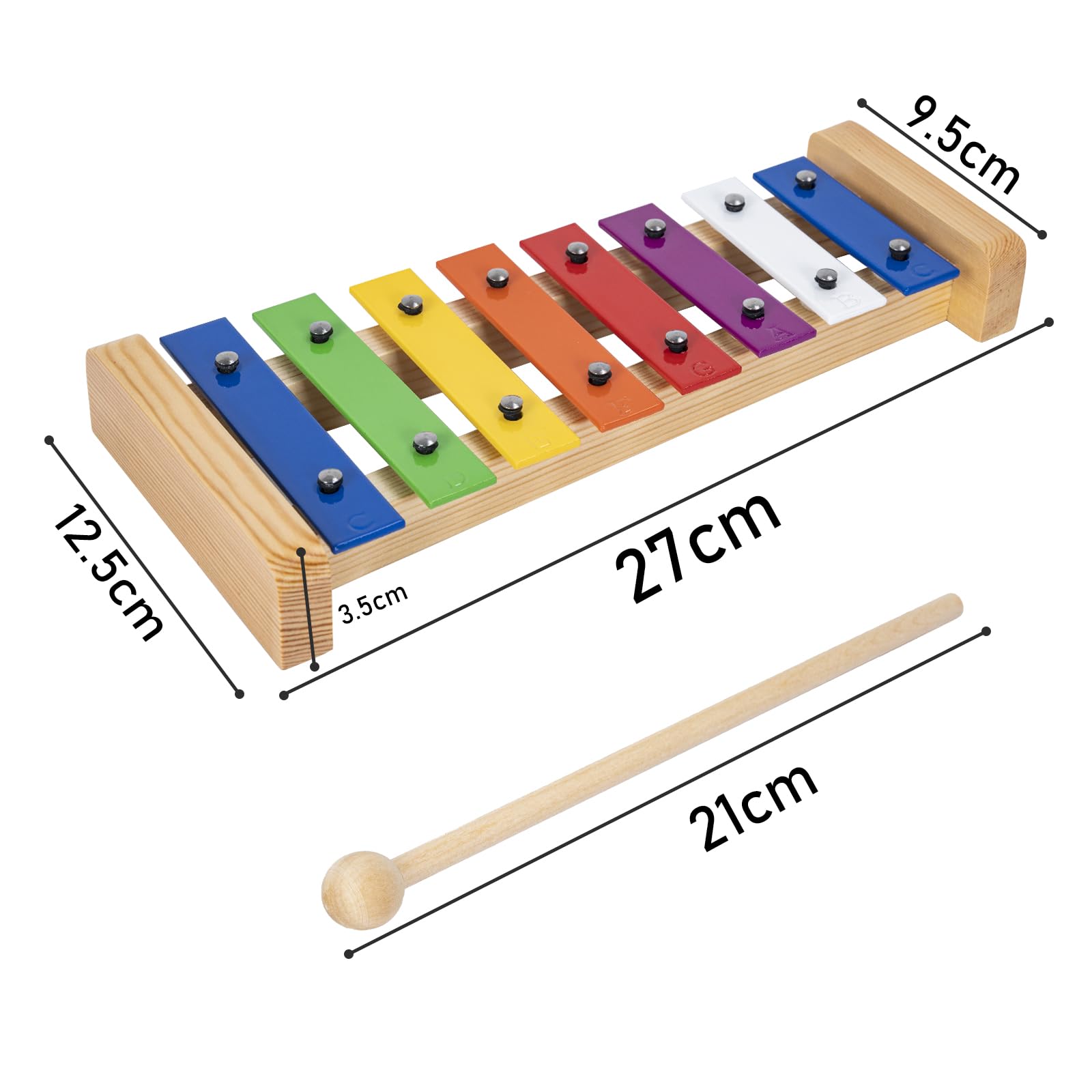 Amazon.co.jp: Rxakudedo 鉄琴 カラフル ミュージカル教材 マレット