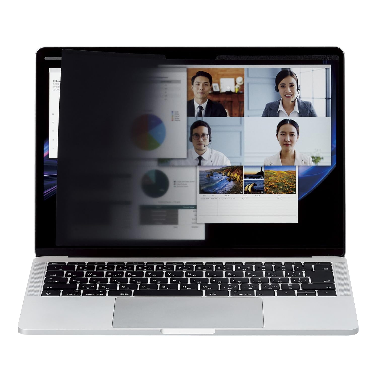 Amazon.co.jp: エレコム 液晶保護フィルター のぞき見防止 マグネット